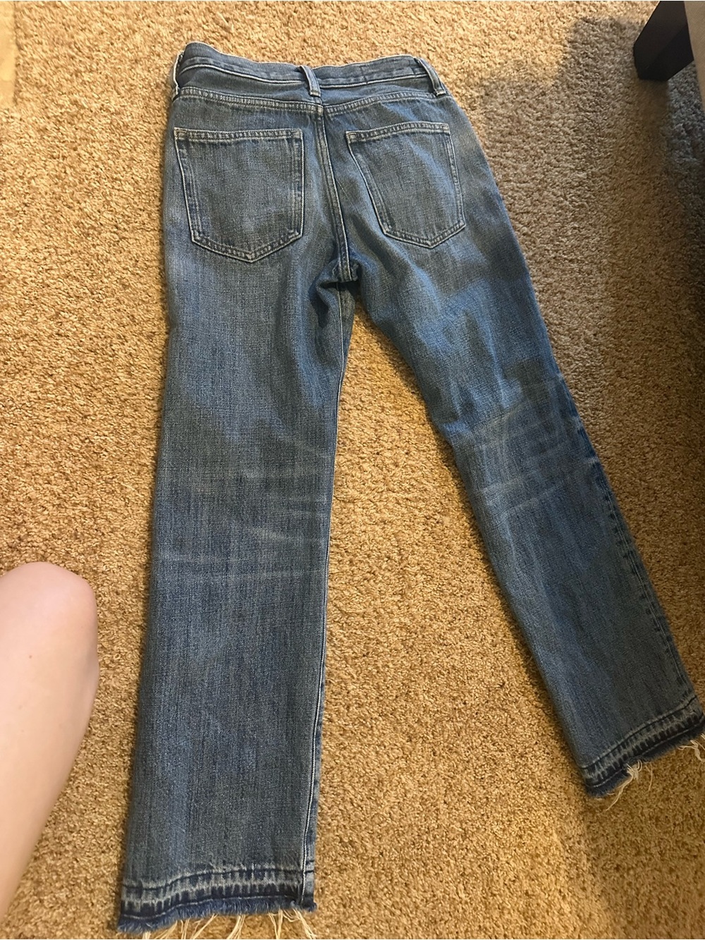 J. Crew Women's Straight-Leg Denim Jeans in Medium Blue